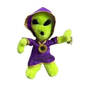 NWT VTG Nanco Ambassador Alien Plush 1996 Purple Holographic Cloak 8" STUFFED